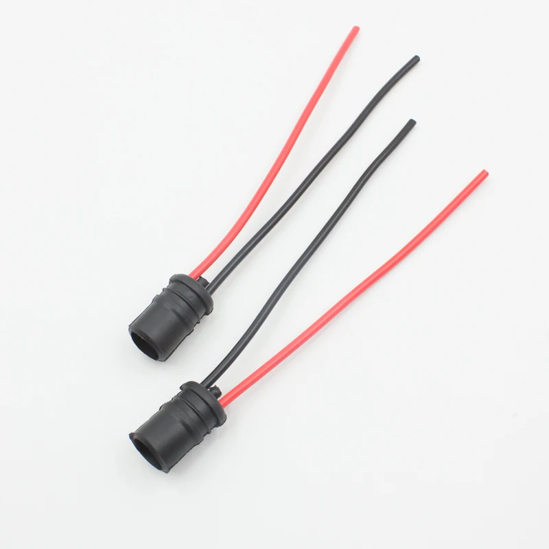 

100-500 pcs led bulb holder T10 W5W 168 194 Car Auto Truck Light Instrument LED Bulb Connector T10 adapter holder wire cables