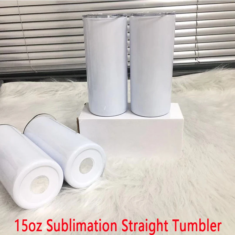 Сублимационный прямой тонкий стакан 20 унций/15 унций чистый из нержавеющей стали
