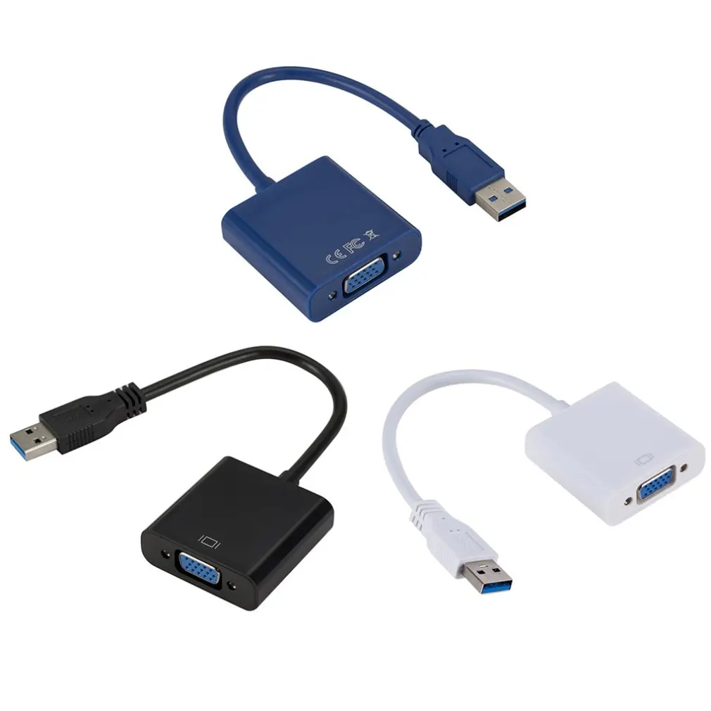 Usb3.0 к Vga адаптер usb-кабель внешняя видеокарта поддержка Xp/Win7/8 Hd преобразование