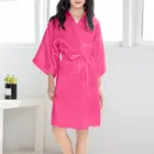 Пижама летняя однотонная для маленьких девочек, кимоно, халаты на шнуровке, одежда для сна, комплект детской одежды