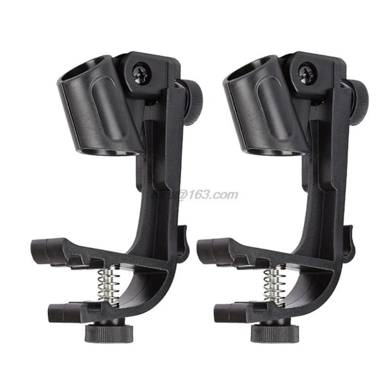 Регулируемый зажим на ободе барабана Противоударное Крепление микрофон