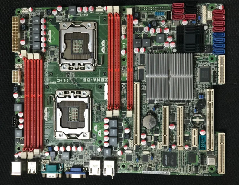 Оригинальная материнская плата LGA 1366 DDR3 X58 для Core i7 Extreme/Core 24 ГБ десктопная |