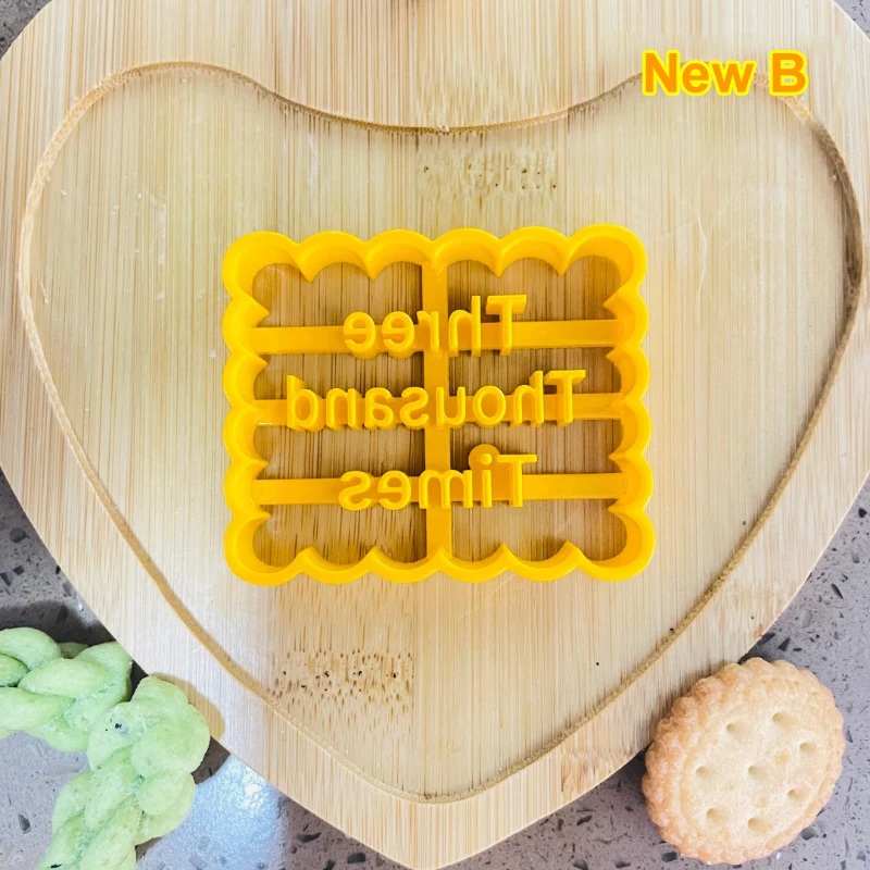 

Sugar biscuit mold 1/4Pcs Plaque Cutter Cookies Frame DIY Cake Oval Square Rectangle Fancy Stainless Cookie Mold For Baking Gift