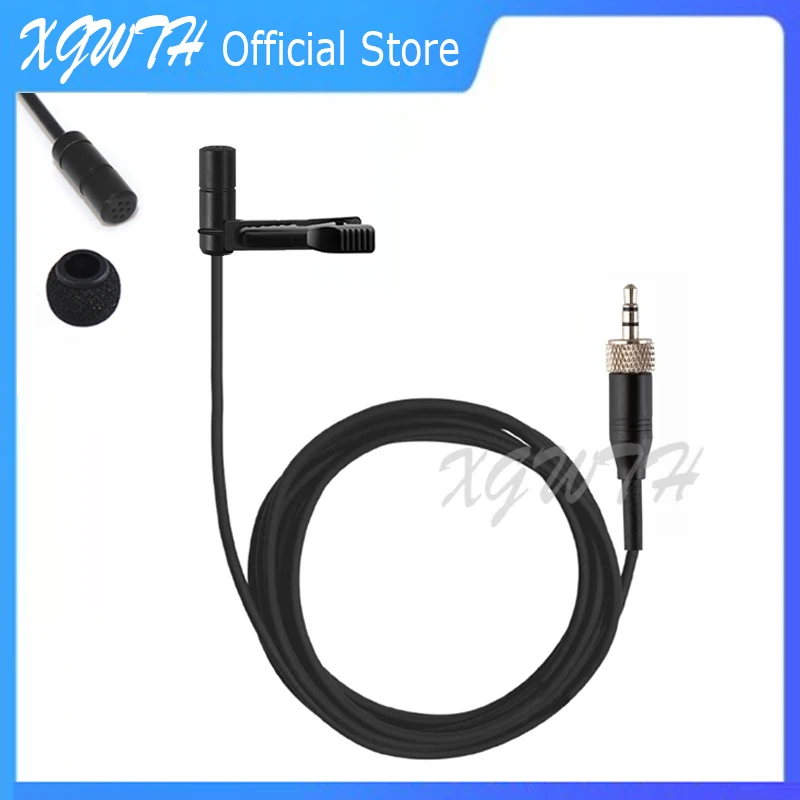 

Black ME2 Lapel Lavalier Microphone for Sennheiser G1 G2 G3 G4 MKE2 Clip-On Wireless Microphones System Condenser Tie Clip Mic