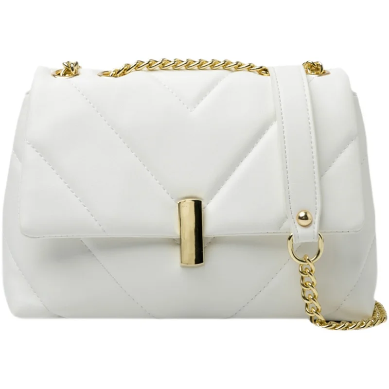 

Niche Design Popular Bag Female New Fashion Chain Messenger Bag Square Bag Shoulder Bag Underarm Bag Dual-use Bag Width: 23cm
