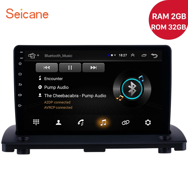Seicane Android 8,1 RAM 2GB Автомобильный GPS Мультимедиа для Volvo XC90 2004- 9 дюймов радио навигационный плеер SWC Mirror link 1080P