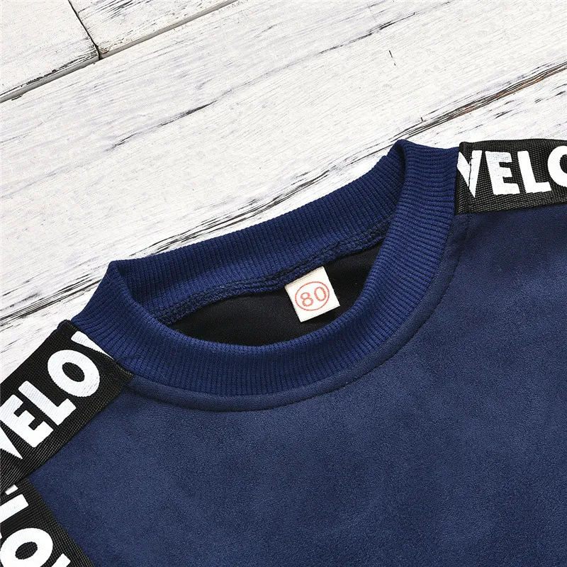 Bunvel/весенняя одежда для новорожденных девочек с поясом и буквенным принтом