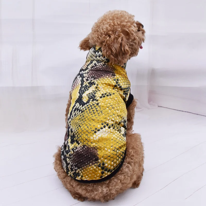 Модная теплая одежда для собак осенне зимнее теплое пальто собаки хлопковая