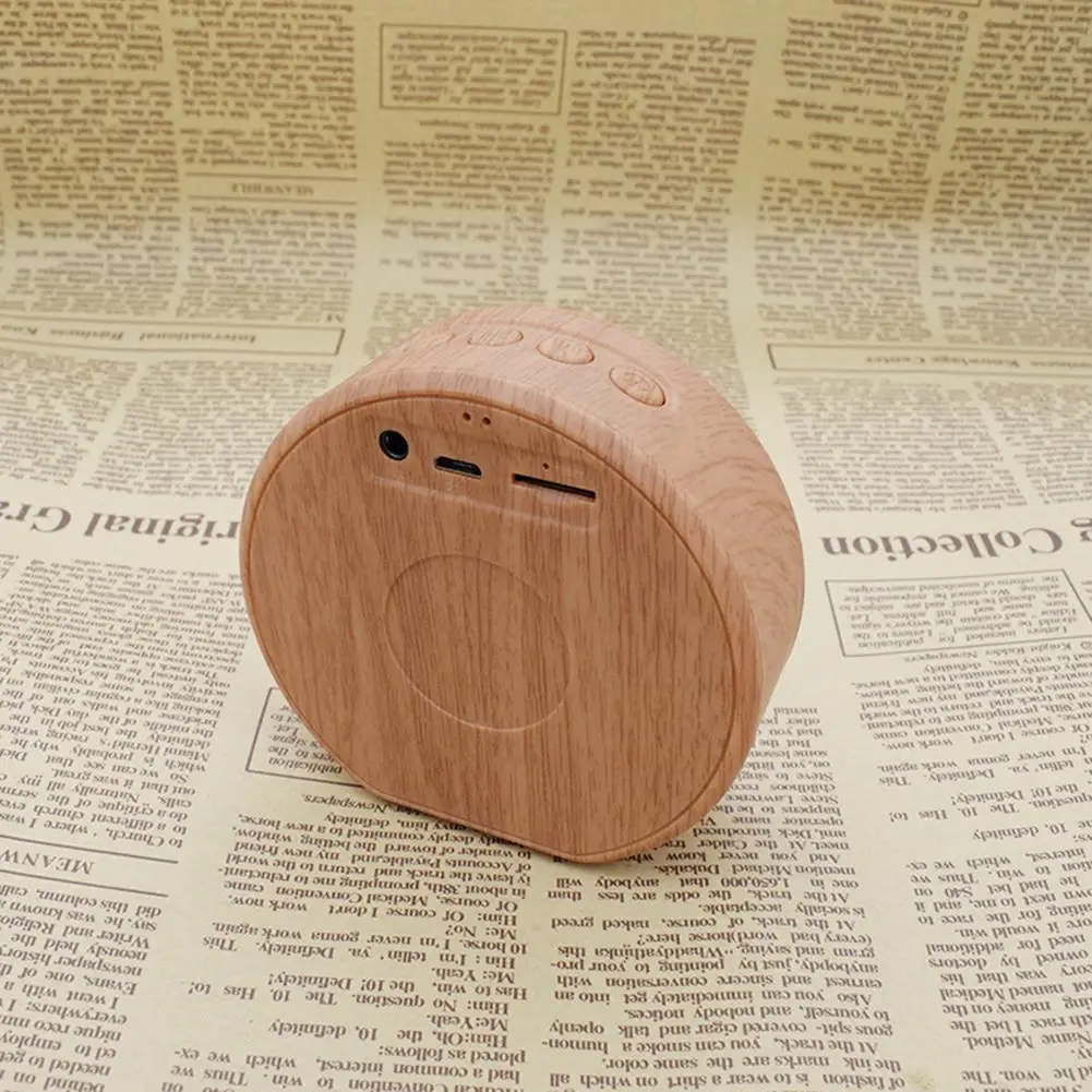 Мини-фон для фотосъемки с изображением деревянного bluetooth динамик Портативный