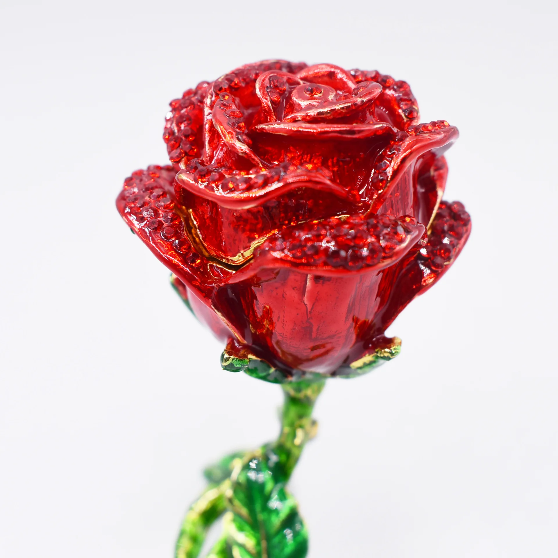 Цветочная коробка для безделушек ручная роспись держатель колец узоры украшений