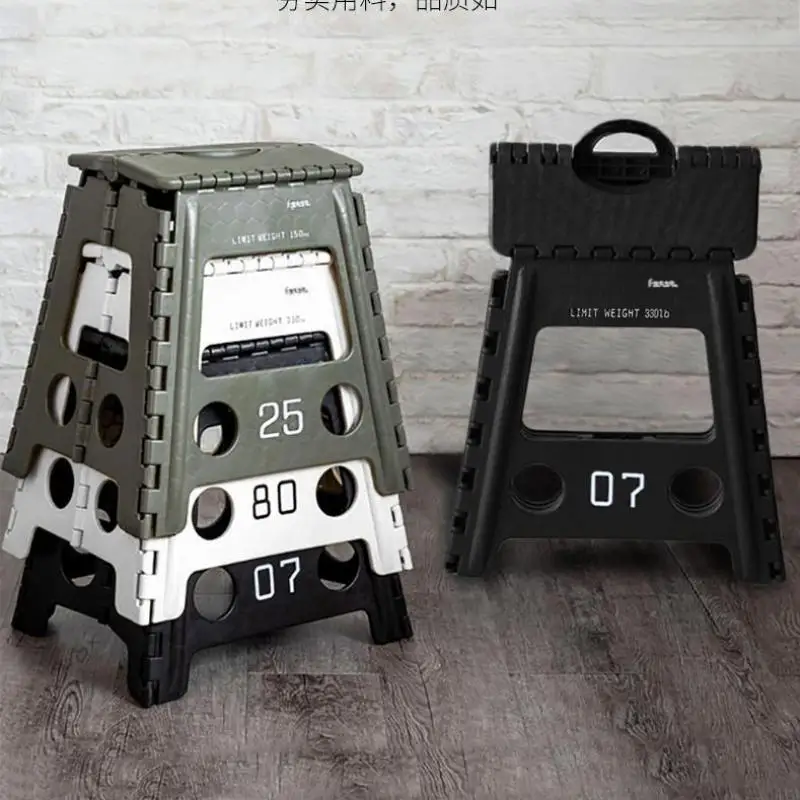 Экспортная утолщенная Пластиковая Складная скамейка для дома компактная