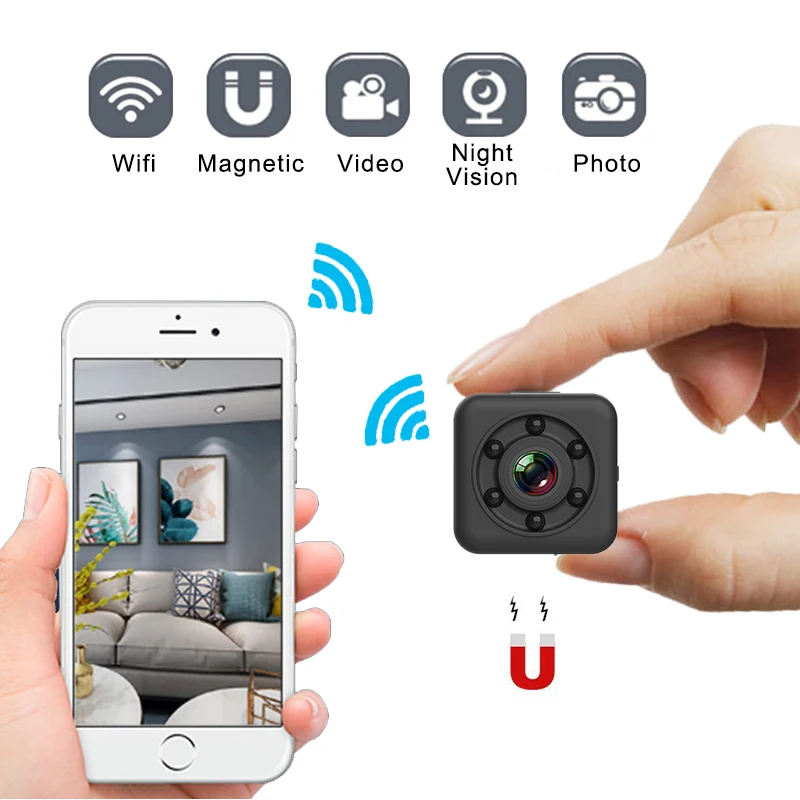 Новый SQ29 Wi Fi мини Камера Магнитный микрокамера HD видео голос Регистраторы Ночное