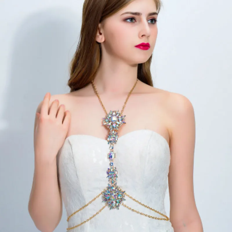 

Fashion Jewelry Alloy Gemstone Body Chain DIY Belly Belt Jewelry For Women