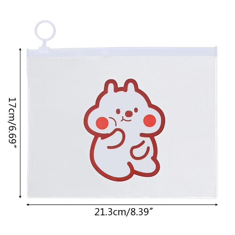 Прозрачный водонепроницаемый чехол для карандашей 97BF из ПВХ с милыми животными |