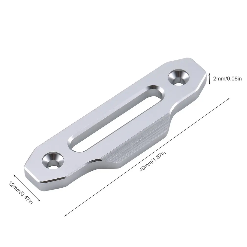 Планка управления лебедкой алюминиевая планка управления лебедкой хоз Fairlead подходит для 1/10 RC D90 гусеничный дорожный автомобиль