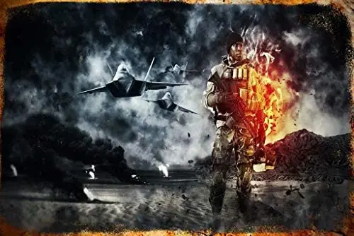 

Marines Commando Sign Home Bar Pub Decorative Metal Tin Sign Wall Poster NY-17