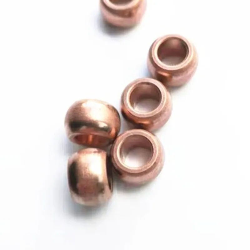 

10pcs Ball Bearing Inner Diameter 6mm Ball Diameter 11mm Height 7mm Iron Copper Base Powder Metallurgic Copper Sleeve