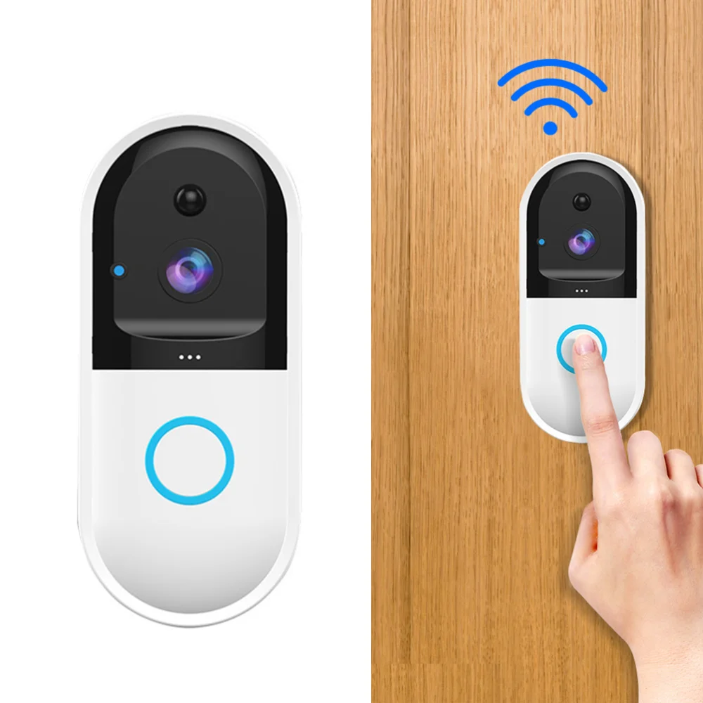 

B50 Smart Video Wireless WiFi Intercom Video Doorbell Camera Set Door Bell Camera Wifi Video Night Vision Record System