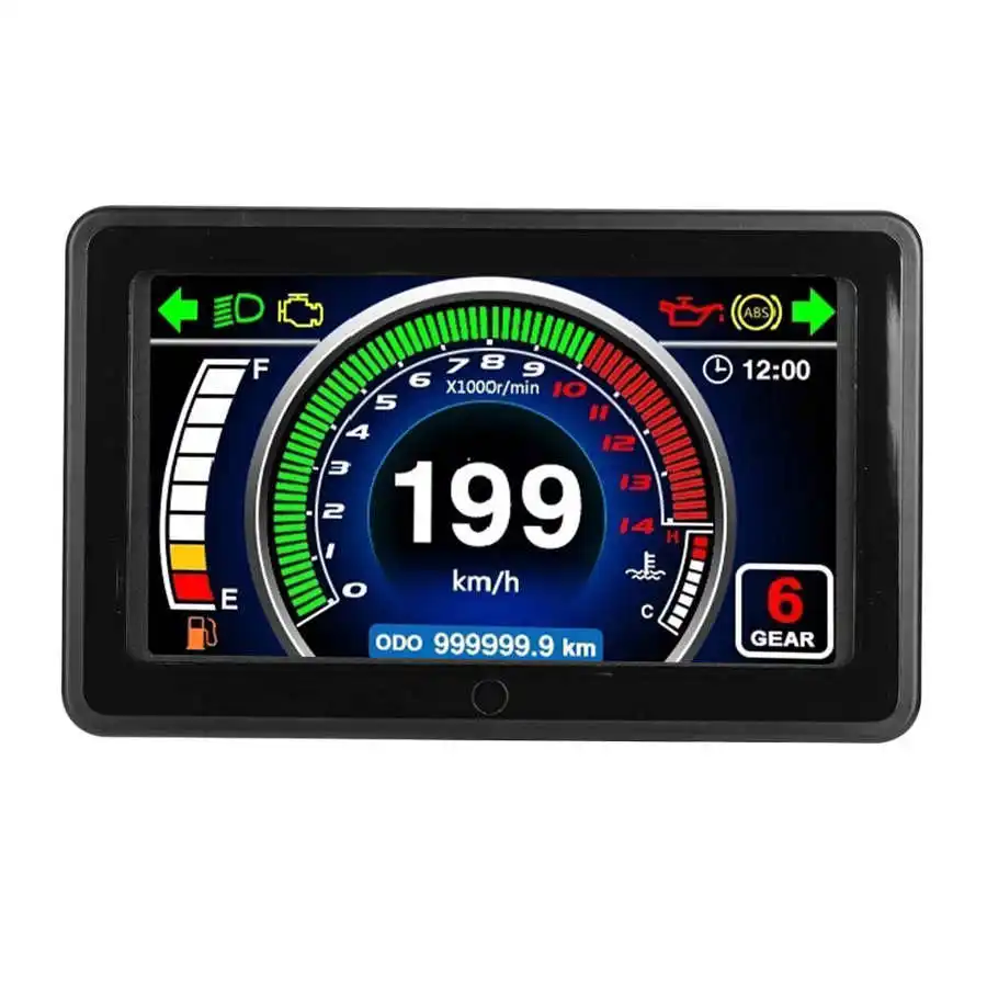 Digital LCD Display Instrument Speedometer Odometer Tachometer Fit for 1/2/4 Cylinder Motorcycle | Автомобили и мотоциклы
