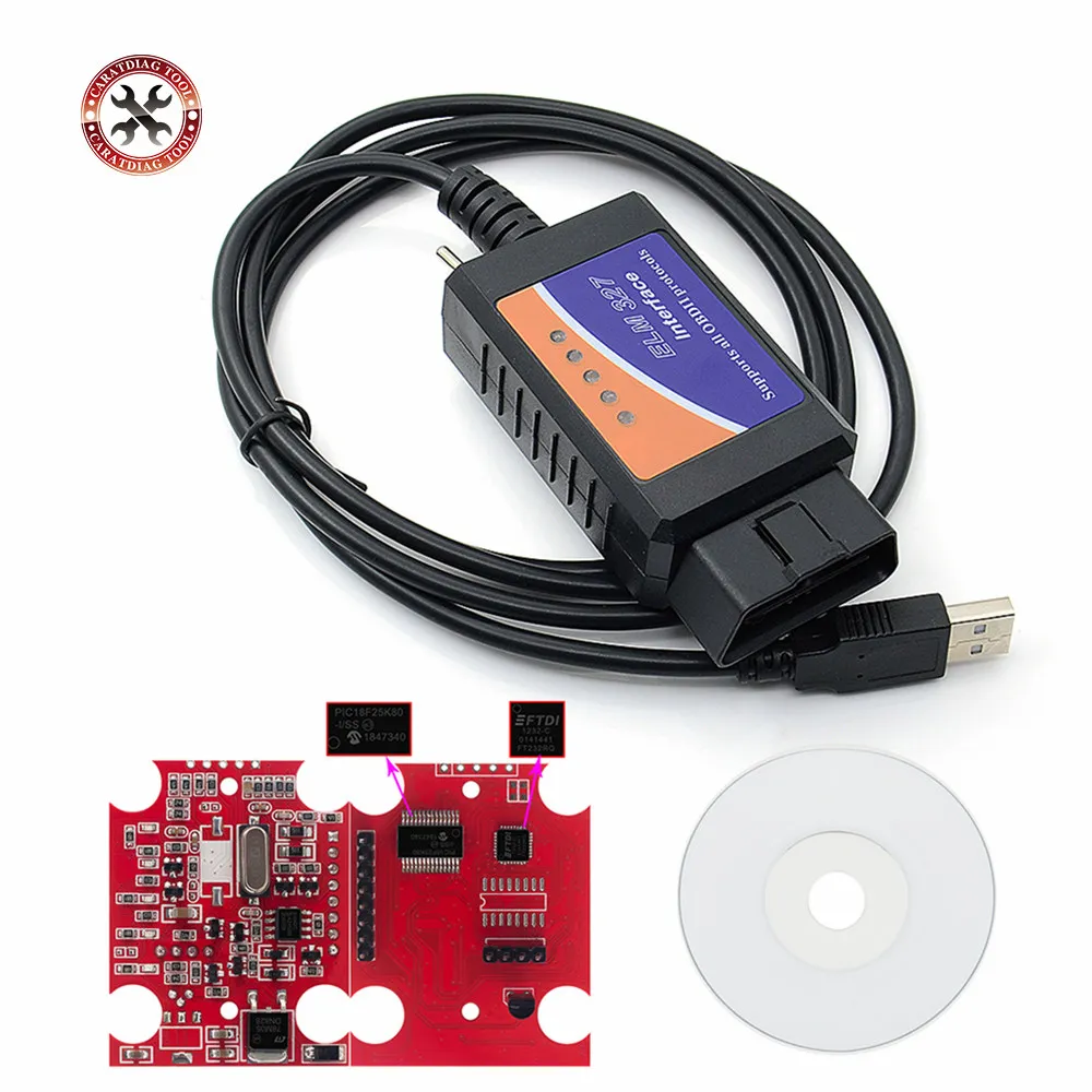 Чип PIC18f25k80 ELM 327 USB FTDI чип с переключателем для Forscan HS CAN/MS CAN автомобильный