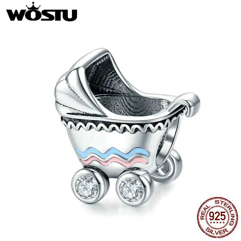 

Бусины-шармы WOSTU из серебра 925 пробы для детских колясок, серебро 925 пробы, CQC1539