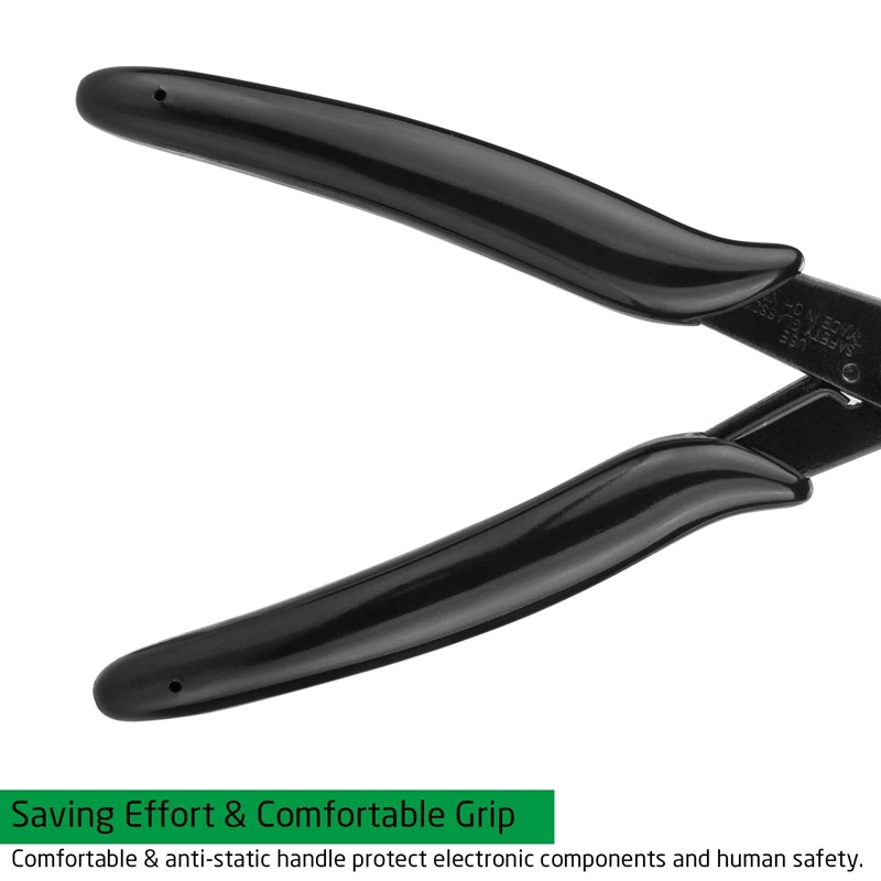 

6 Pack 170 Flush Cutter 5 Inch Mini Precision Wire Cutters Black Diagonal Cutting Pliers for Electronic, Model, Jewelry Making