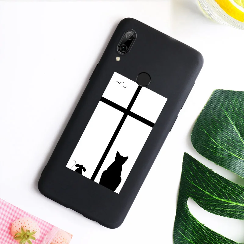 Love Heart cute Phone Case For Huawei Honor 10 lite Y5 2018 Y6 Prime 2019 8X 7A Pro 7C P20 Lite Soft Full Back Covers |