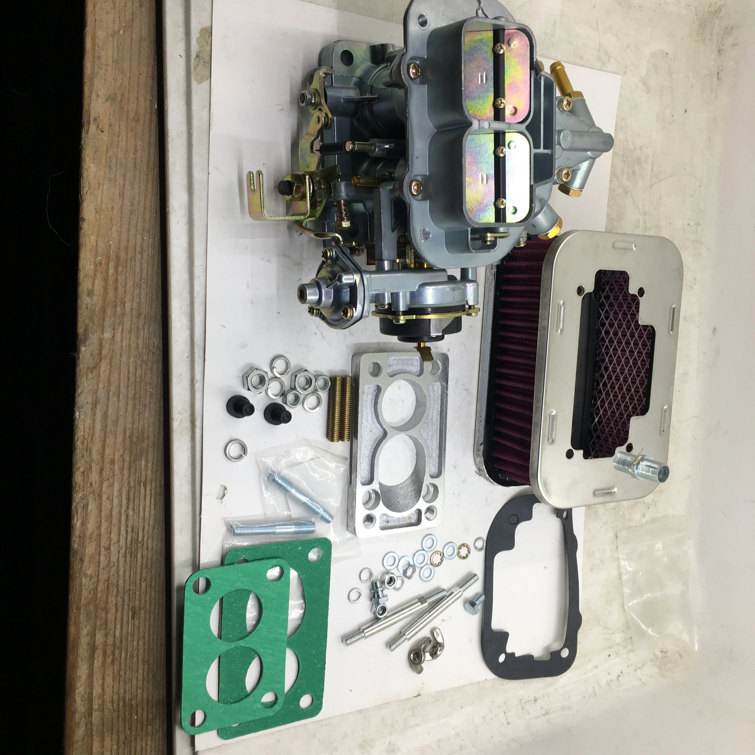 Фото SherryBerg fajs 32/36 carb комплект для Mazda B2000 B2200 1986-1993 для Weber 32/36 DGEV электрический дроссель конверсионный комплект с адаптером №4