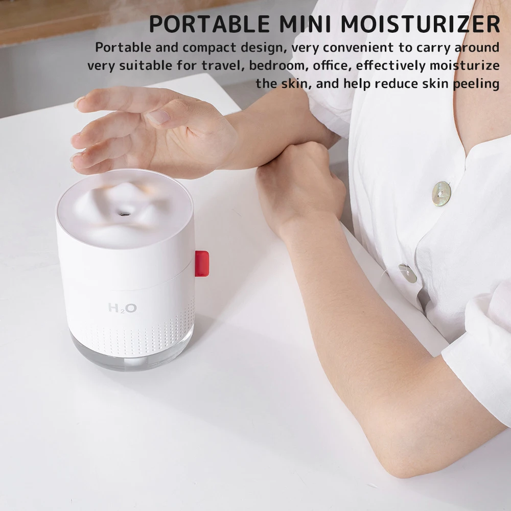 

2020 Mini Air Humidifier 500ML 2 Modes Portable USB Fogger Moisturizer Car Purifier Home Office Cool Mist Maker with Light