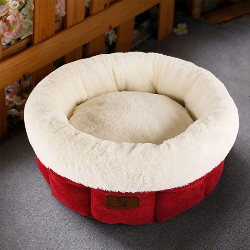 Горячая продажа кровать для собаки мягкая кошка гнездо плюшевая клетка питомца