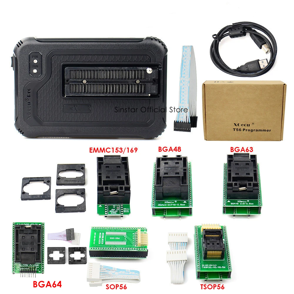 XGecu T56 программатор 56 Pin драйверы ISP поддержка 20900 + ICs для PIC/NAND Flash/EMMC