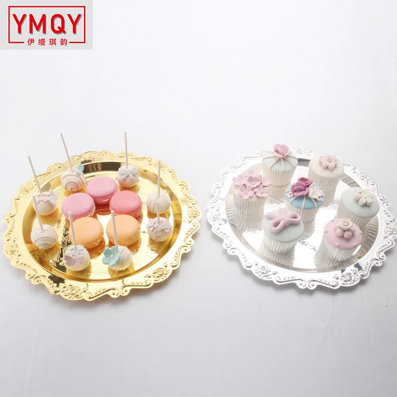 В европейском стиле высокого качества металлические десертная тарелка