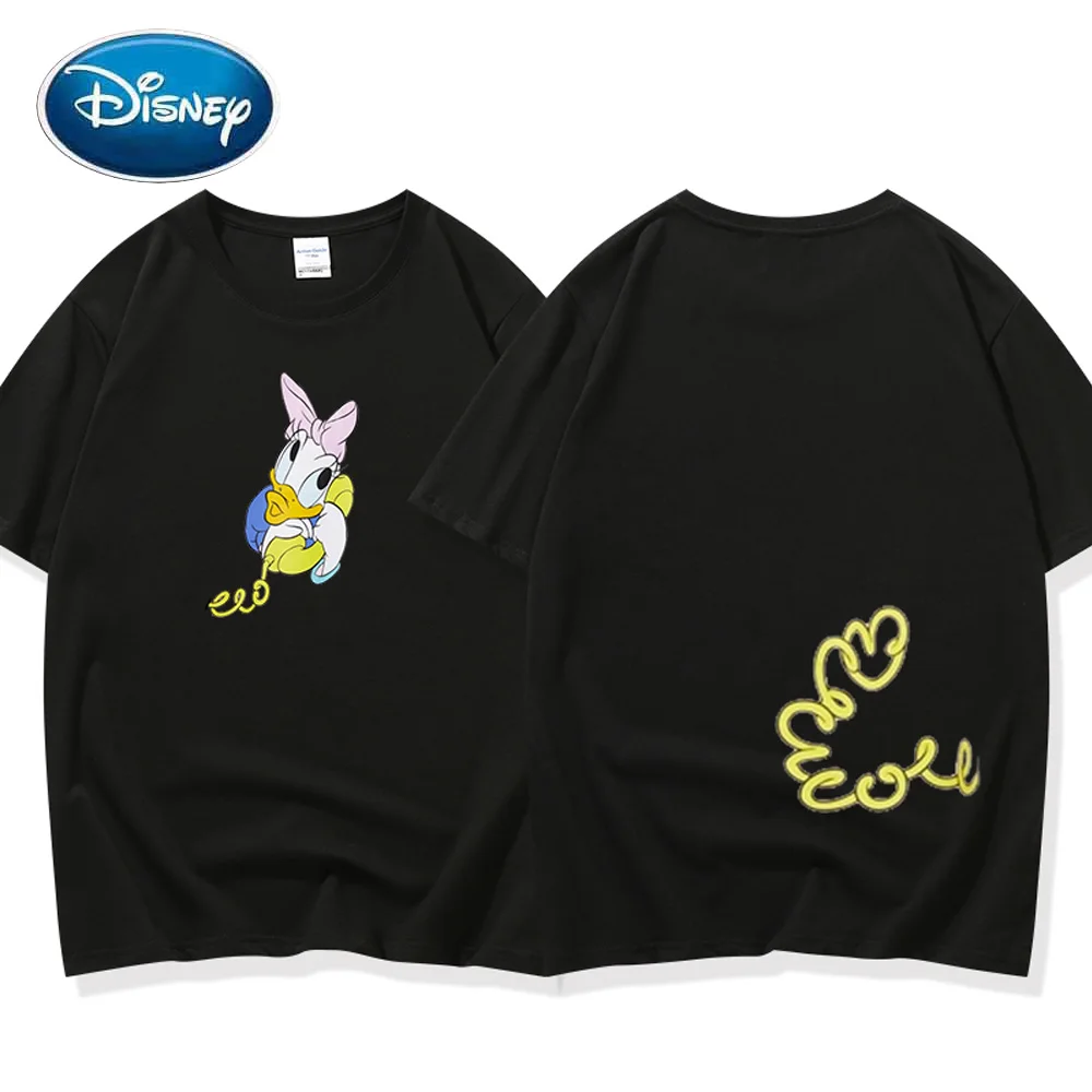 Женская футболка с принтом Дейзи Дак Дисней Повседневный пуловер круглым