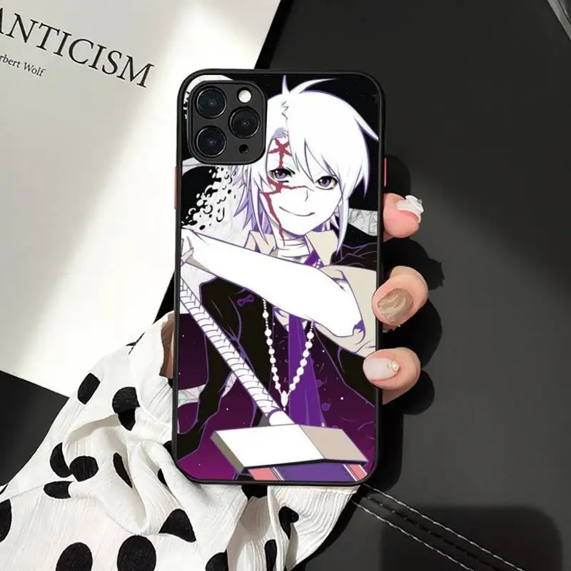 

anime japan cartoon D.Gray-man Phone Case Matte Transparent for iPhone 7 8 11 12 s mini pro X XS XR MAX Plus cover funda