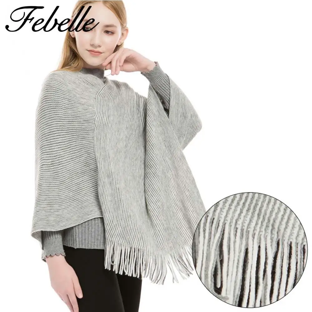 Febelle женский зимний стиль теплый кашемировый шарф платок Женский Большой