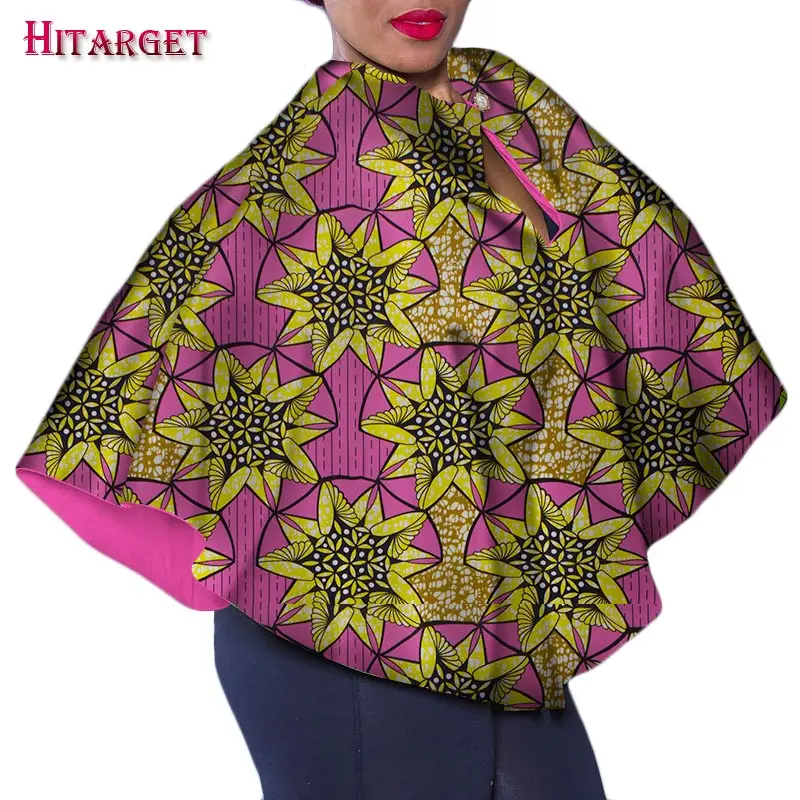 

Autumn Long Sleeve Shirt Women Cotton Shirt African Wax Print Floral Tops Shirt Bazin Riche African Style Clothing WY3645