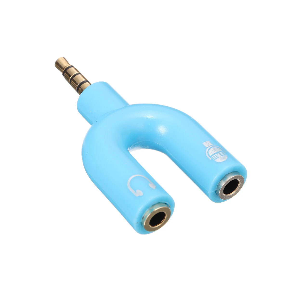 U-образный 3,5 мм стерео сплиттер аудио наушники гарнитура+ микрофон адаптер Высокое качество для смартфонов мобильный телефон