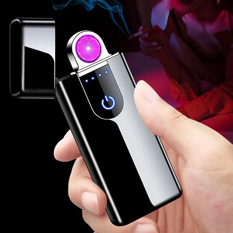 Новинка креативная плазменная зажигалка с сенсорным выключателем USB зарядкой