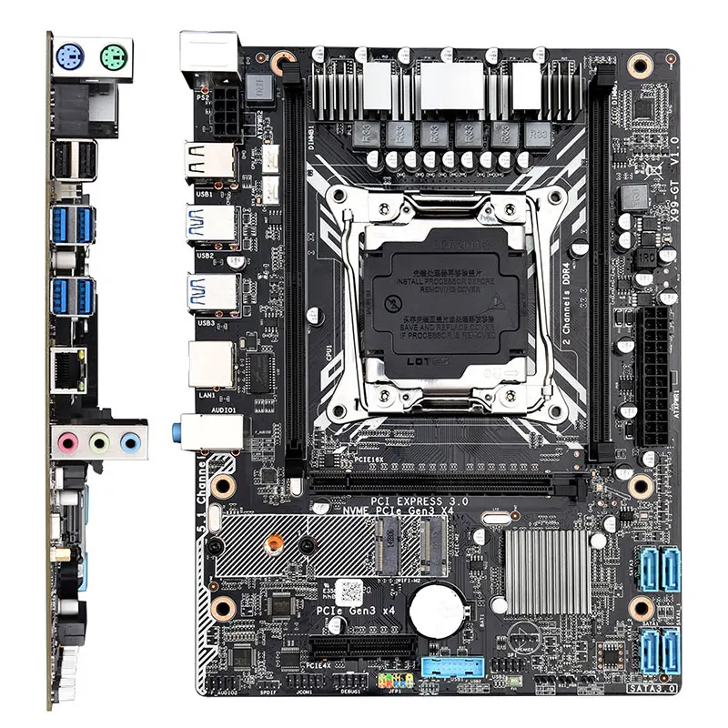X99 GT LGA2011 V3/V4 материнская плата M ATX USB3.0 NVME M.2 WI FI слот поддержка SSD DDR4 памяти и Ксеон E5