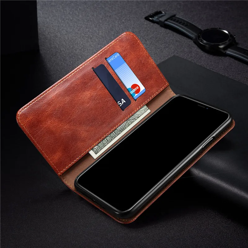 

High Quality Oil wax PU Leather Flip Case for VIVO Y31 2021 Y51 Y20 Y50 V20 SE Case Book Back Cover Protection Shell Fundas