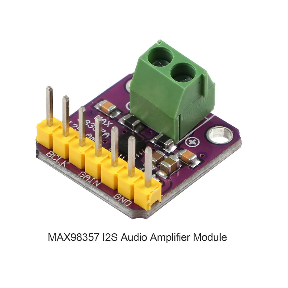 MAX98357 I2S Filterless Breakout Interface Class D Small Efficent Sound Compact Audio Amplifier Module For Raspberry Pi Esp32 |