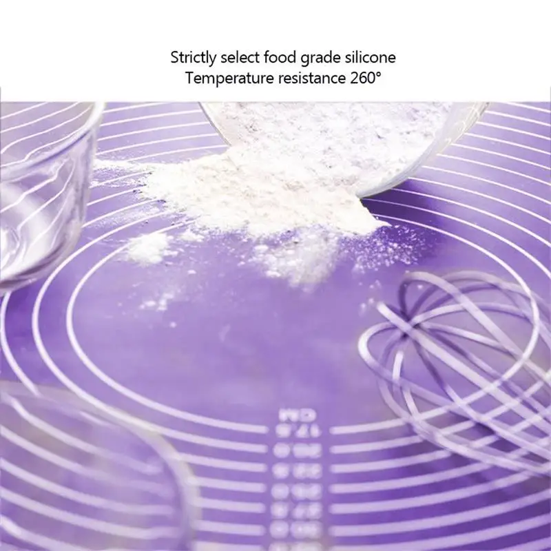 

60*45CM Silicone Mat Large Scale Design Pastry Mat Non-Stick Baking Sheet Rolling Dough Mat For Cake Dough Fondant Process