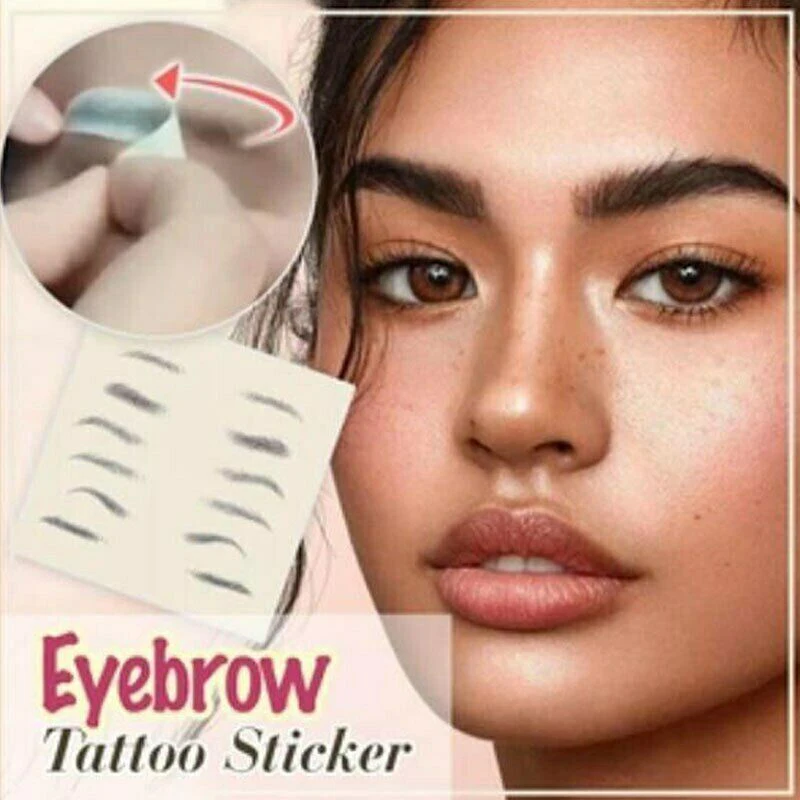 

Waterproof Tattoo Eyebrow Patch Transparent and Seamless Bionic Eyebrows Lasting Natural Multiple Shape Semi-Permanent Makeup