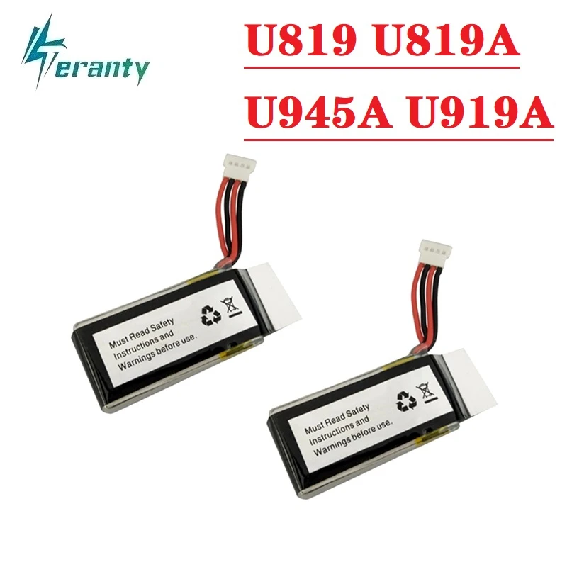 2Pcs/set 7.4V 350mAh Lipo Battery 402545 2S for UDI U819 U819A U945A U919A RC Helicopter 3D Flip Drone RC Quadcopter Spare Parts