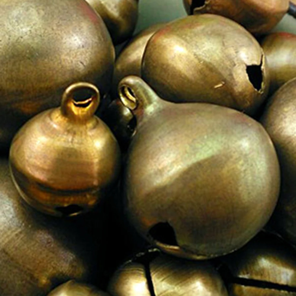 

Vintage Bronze Metal Christmas Jingle Bells Charms for Festival DIY Decoration