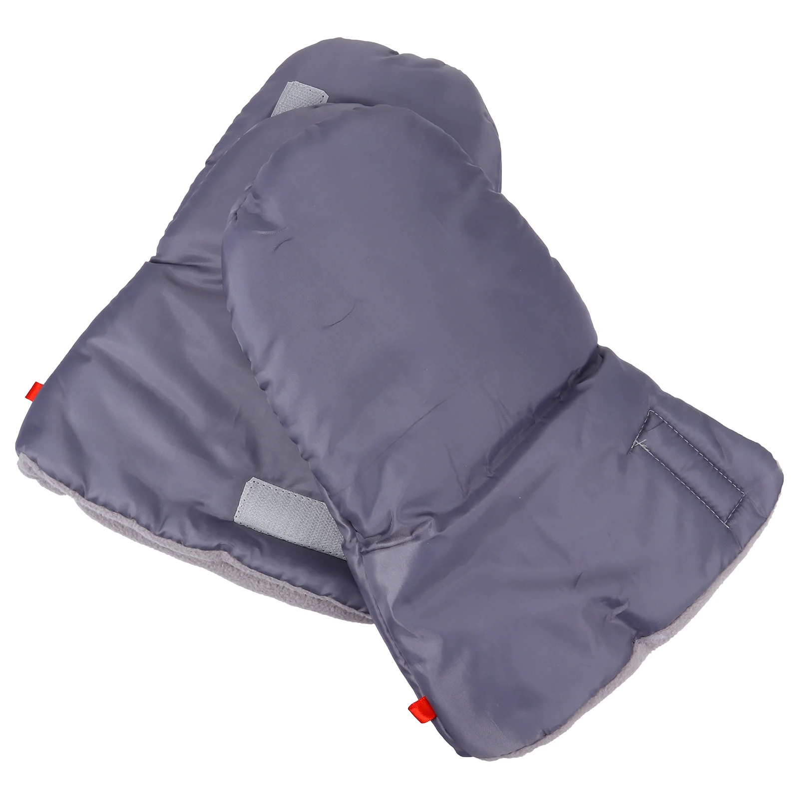 

1 Pair Outdoor Warm Gloves Windproof Golf Cart Gloves Thickened Pushchair Hand Warmers (Grey)