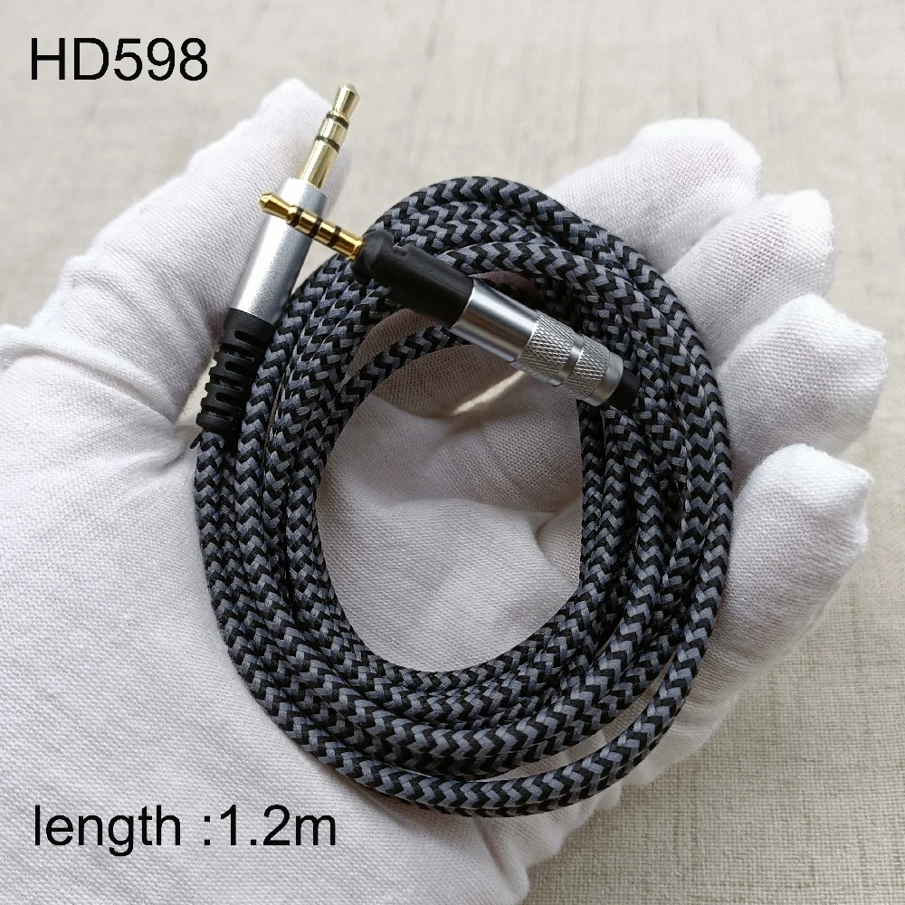 Сменный кабель для Sennheiser HD598 HD558 HD518 HD 598 гарнитура наушников 3 5 мм до 2 стерео бас