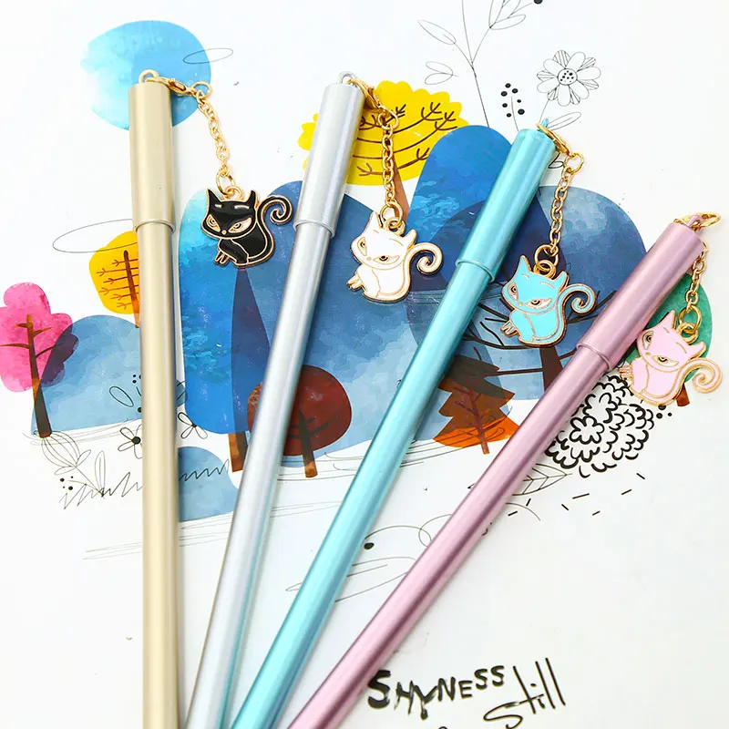 12 шт./компл. Новинка подвесной светильник с рисунком лисы гелевые ручки животных