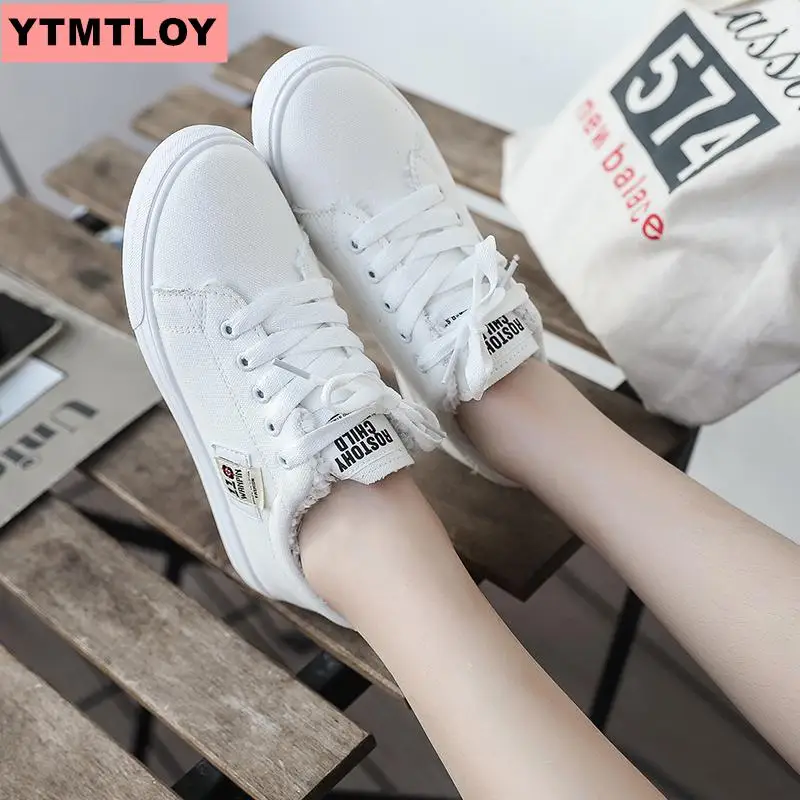 Популярные женские кроссовки Модная дышащая Вулканизированная обувь