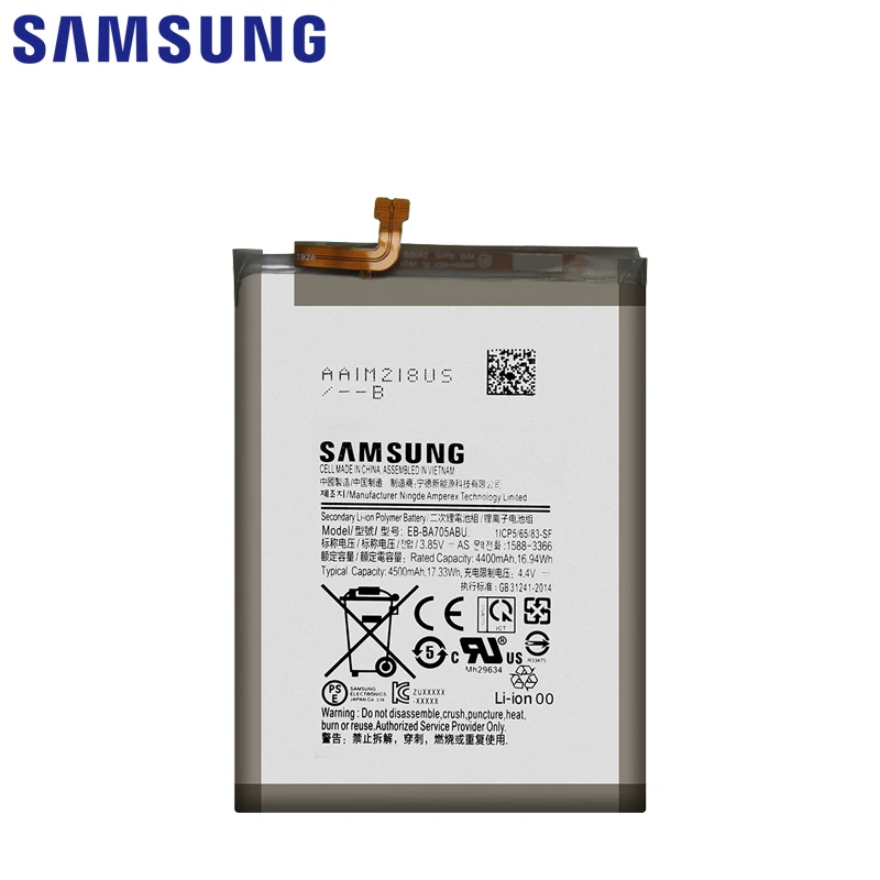 original samsung galaxy a70 a705 sm a705 a705fn sm a705w phone battery eb ba705abu 4500mah samsung batteries free tools akku free global shipping
